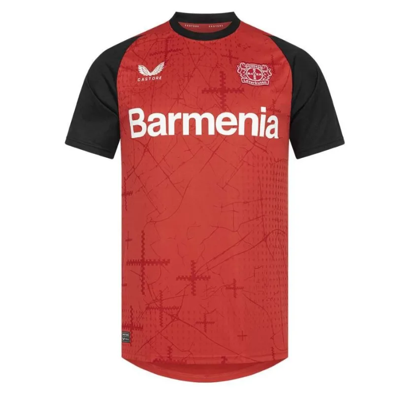 Bayer Leverkusen 2024/25 Kids' Home Jersey - Red