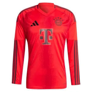 Bayern Munich 2024/25 Long Sleeve Home Replica Jersey - Red