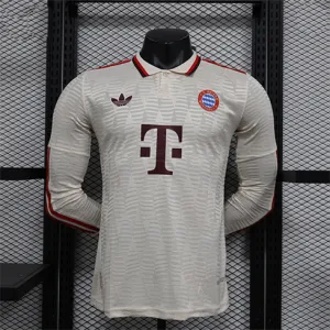 Bayern Munich 2024/25 Away Player Edition Long-sleeved Kit - Creamy White
