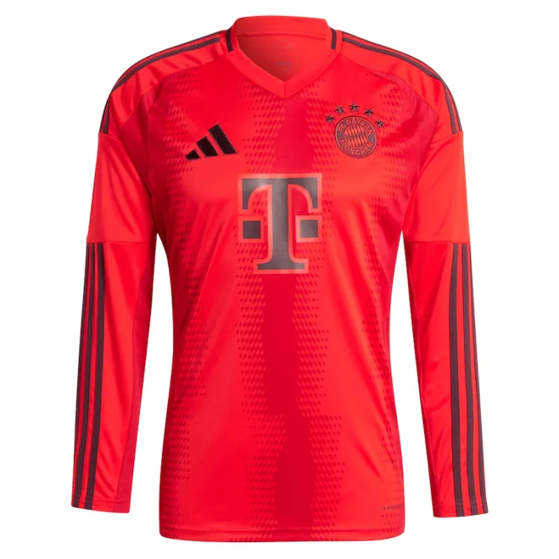 Bayern Munich 2024/25 Long Sleeve Home Authentic Jersey - Red