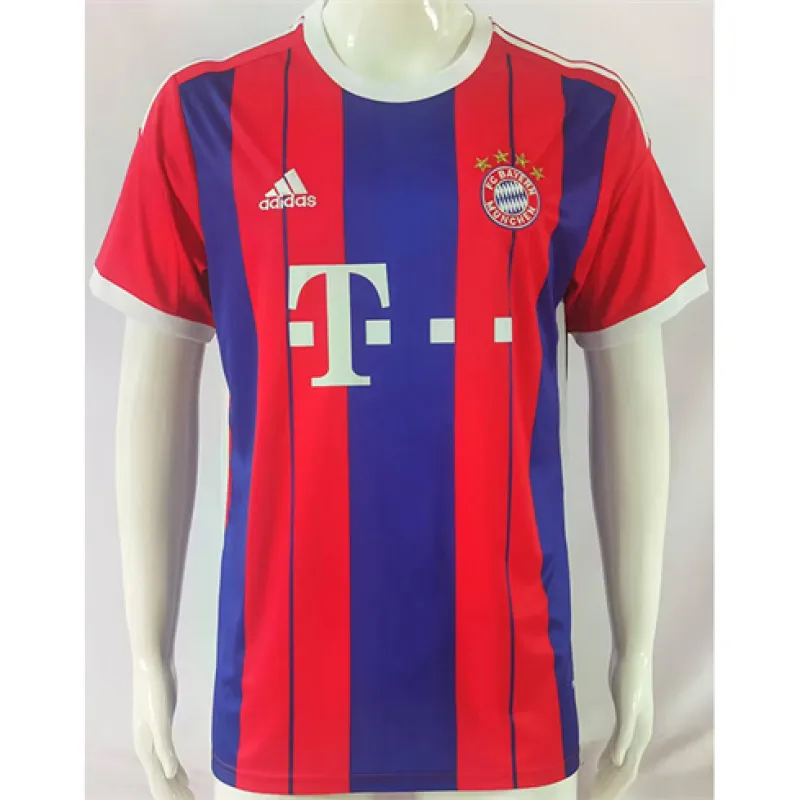 Bayern München 2014 - 2015 Heim-Retro-Trikot - Blau und Rot