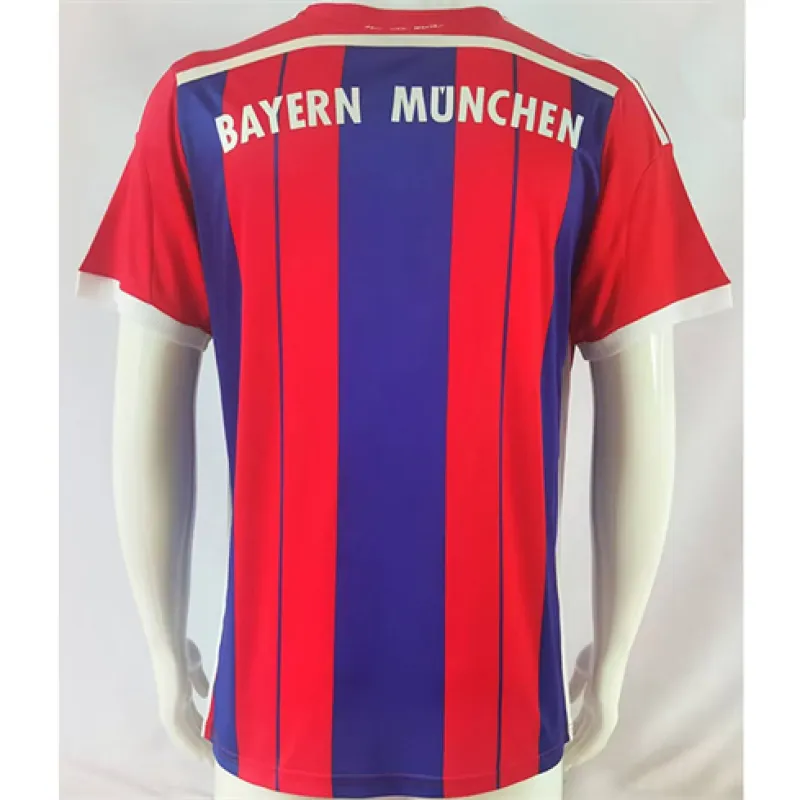 Bayern München 2014 - 2015 Heim-Retro-Trikot - Blau und Rot