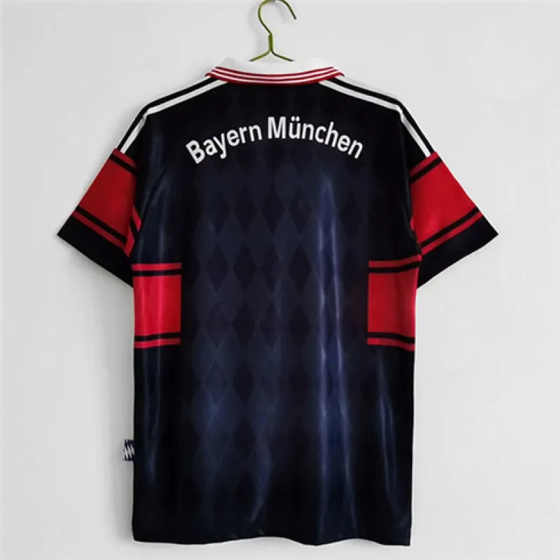 Bayern Munich 1997 - 1998 Away Retro Kit - Dark Blue