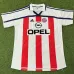 Bayern München 2000 - 2001 Auswärts-Retro-Trikot - Weiß und Rot