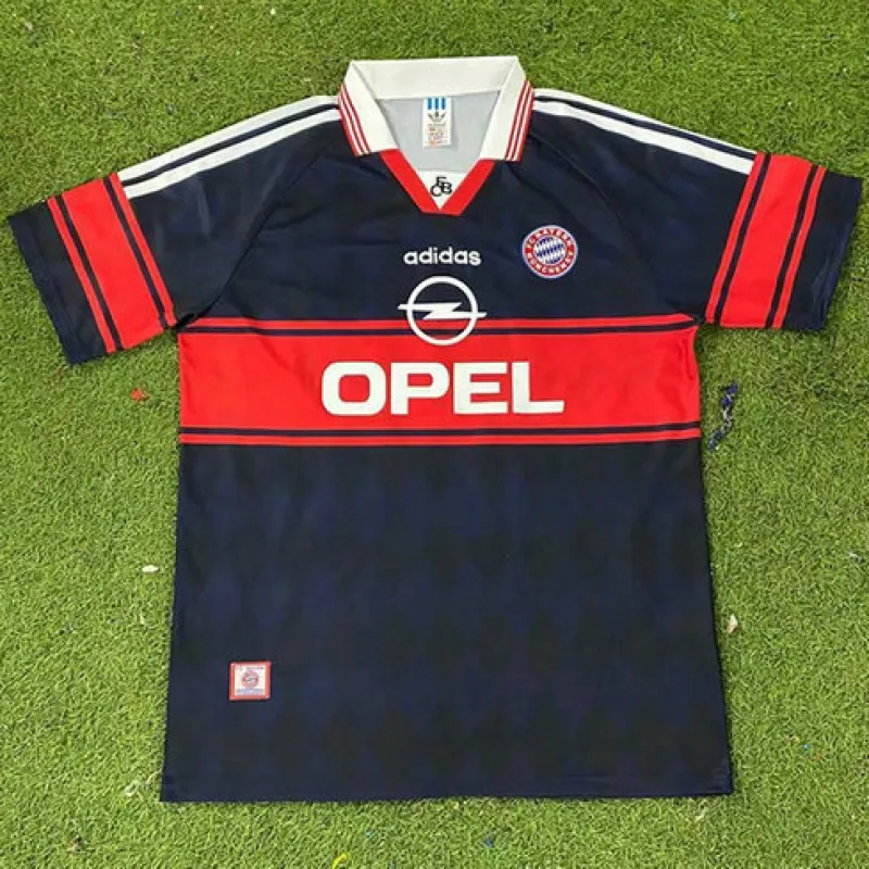 Bayern Munich 1997 - 1999 Home Retro Kit - Black