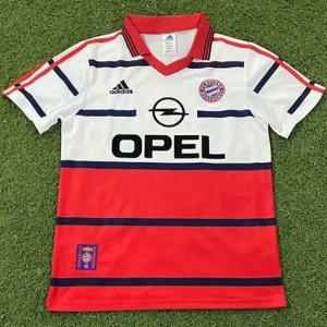 Bayern München 1998 - 2000 Auswärts-Retro-Trikot - Rot