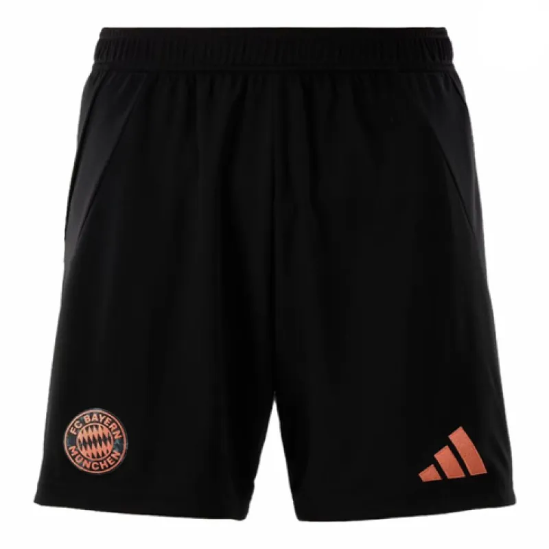 Pantalones cortos negros de visitante del Bayern Munich para la temporada 2024/2025