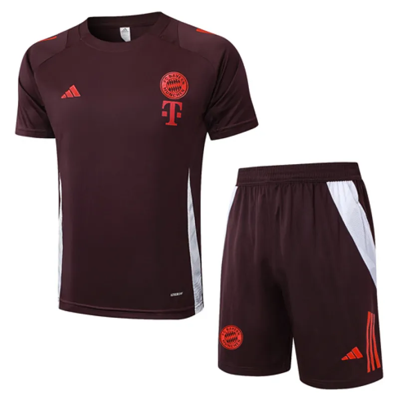 Bayern Munich 2024/25 brown training jersey and shorts