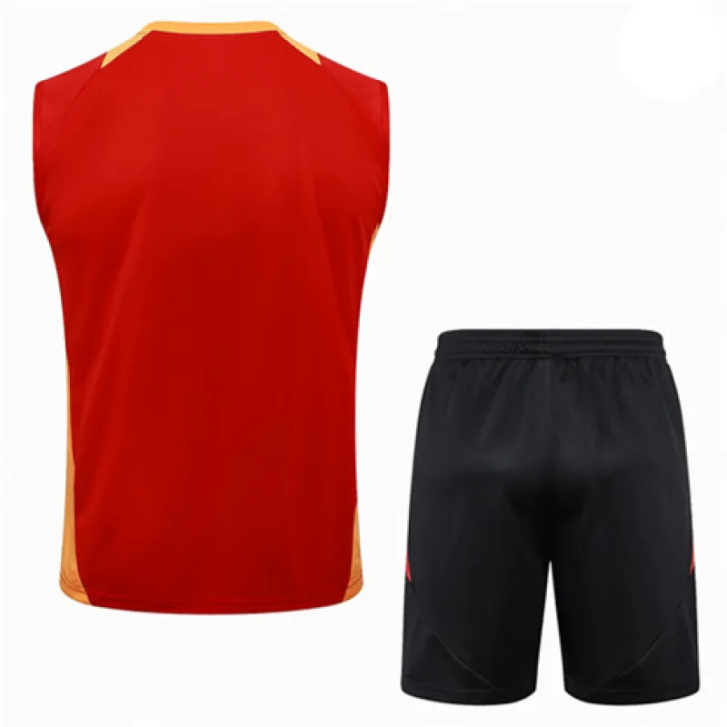 Bayern Munich 2024/25 red training jersey vest and shorts