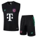 Gilet e shorts da allenamento neri della Bayern Munich 2024/25