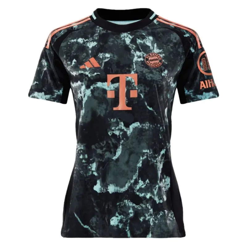 Maglia d'esterno femminile del FC Bayern Munich 2024/25 - Versione per i tifosi, Nera