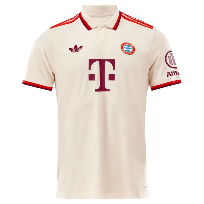 Kit Terza Junior Bayern Munich 2024/25 con Kane - Versione Tifoso (Cremisi)