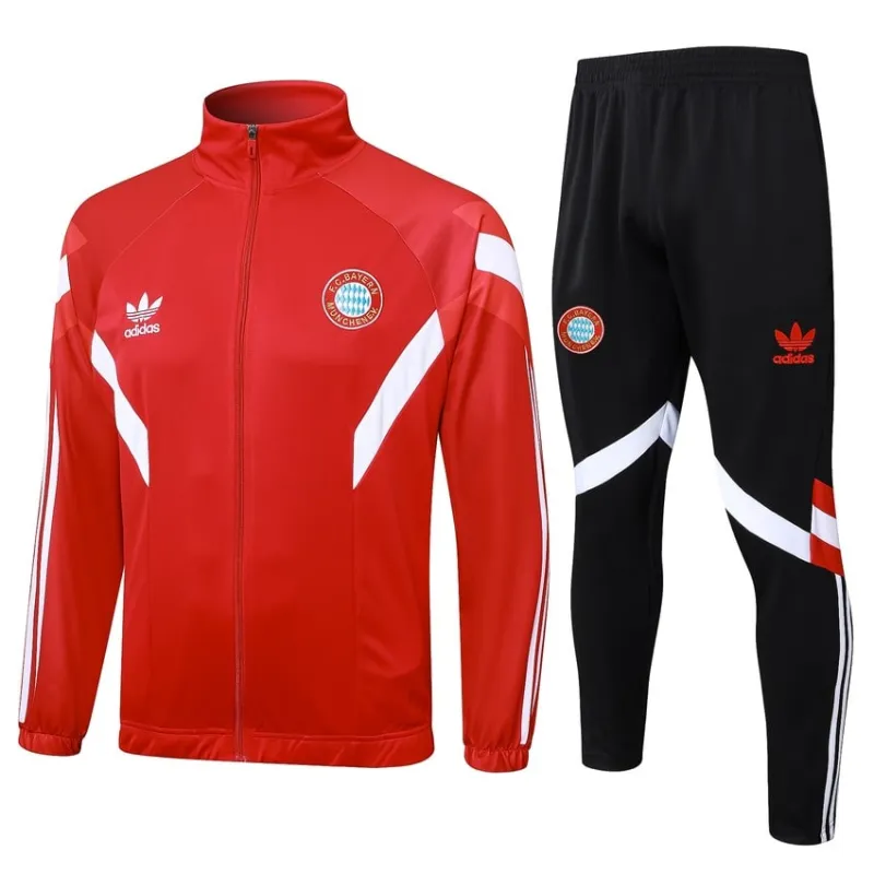 Tuta d'allenamento VESTE del FC Bayern Munich 2024/25 - Rosso scuro