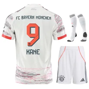 Kit per bambini KANE Bayern Munich 2025/26 trasferta - Bianca