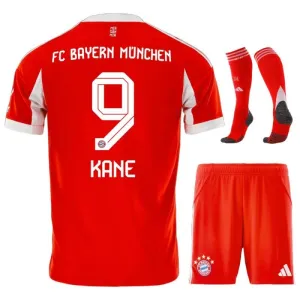 Bayern Monaco KANE Bambini 2025/26 Kit di casa - Rosso