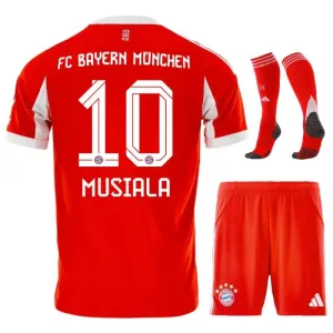 Bayern Monaco MUSIALA Bambini 2025/26 Kit di casa - Rosso