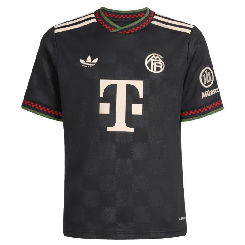 Bayern München 2025/26 Drittes Kinder-Trikot-Set - Schwarz