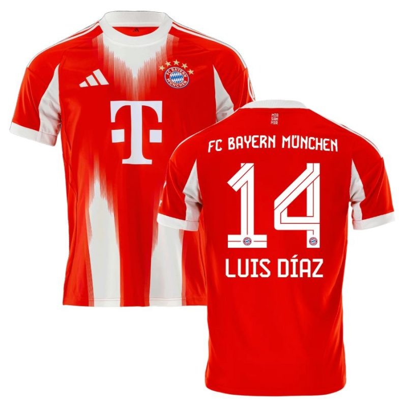 Bayern Munich LUIS DIAZ 2025/26 Home Jersey - Red
