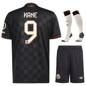 Bayern Monaco KANE 2025/26 Terza Maglia Bambino - Nero