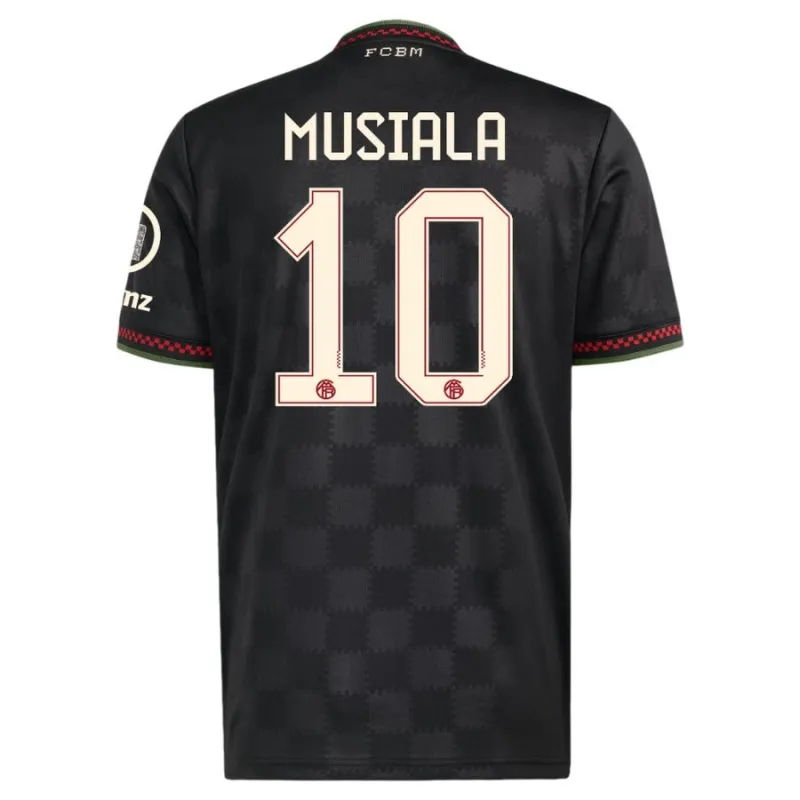Bayern Monaco MUSIALA 2025/26 Terza Maglia Bambino - Nero