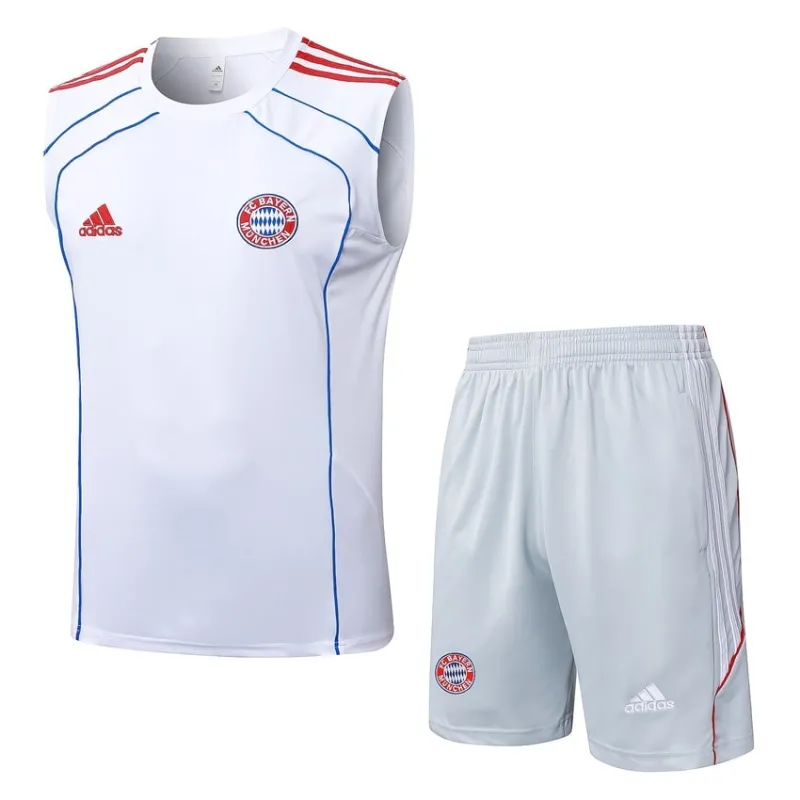 Bayern Monaco 2025/26 Set Pantaloncini e Canotta - Bianco