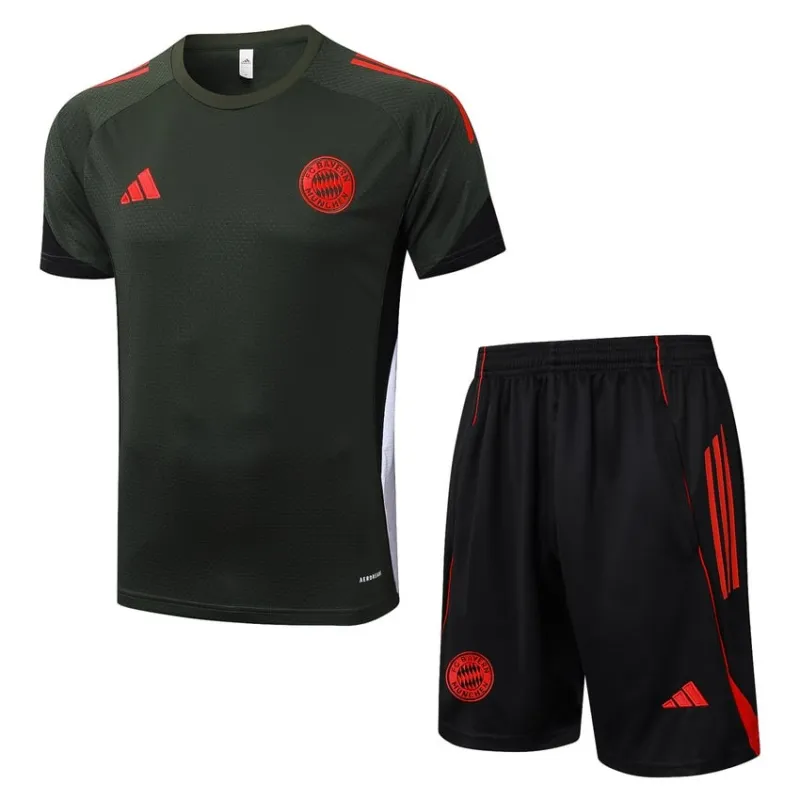Bayern München 2025/26 Trainingsshirt + Shorts - Schwarz