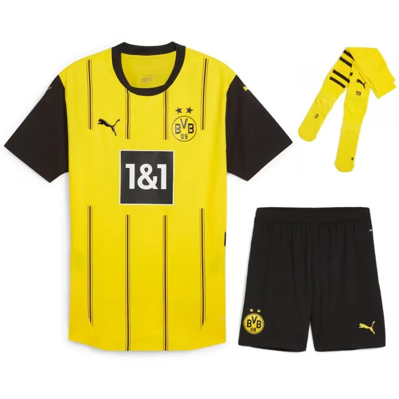 Borussia Dortmund 2024/25 Kids' Home Kit - Yellow