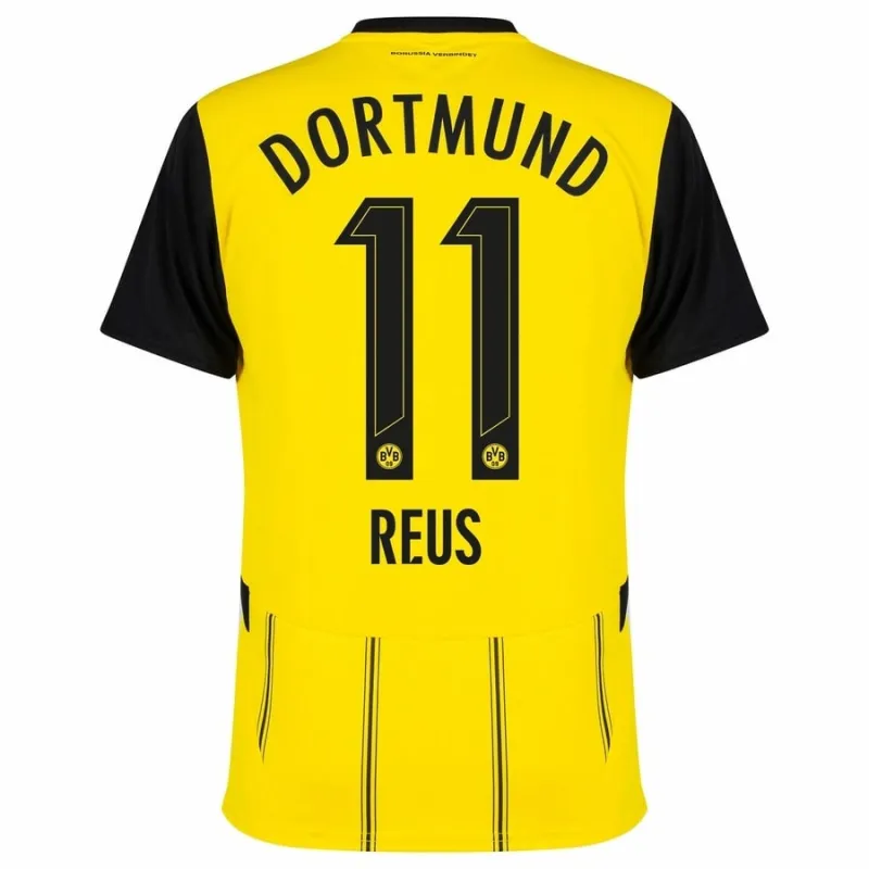 Conjunto de Camiseta Domicilio Infantil de Borussia Dortmund 2024/25 con Reus - Versión de Aficionado (Amarillo)