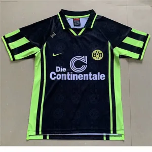 Borussia Dortmund maglia di trasferta retro 1996, nera