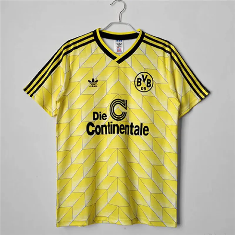 Borussia Dortmund 1988 home retro jersey, yellow