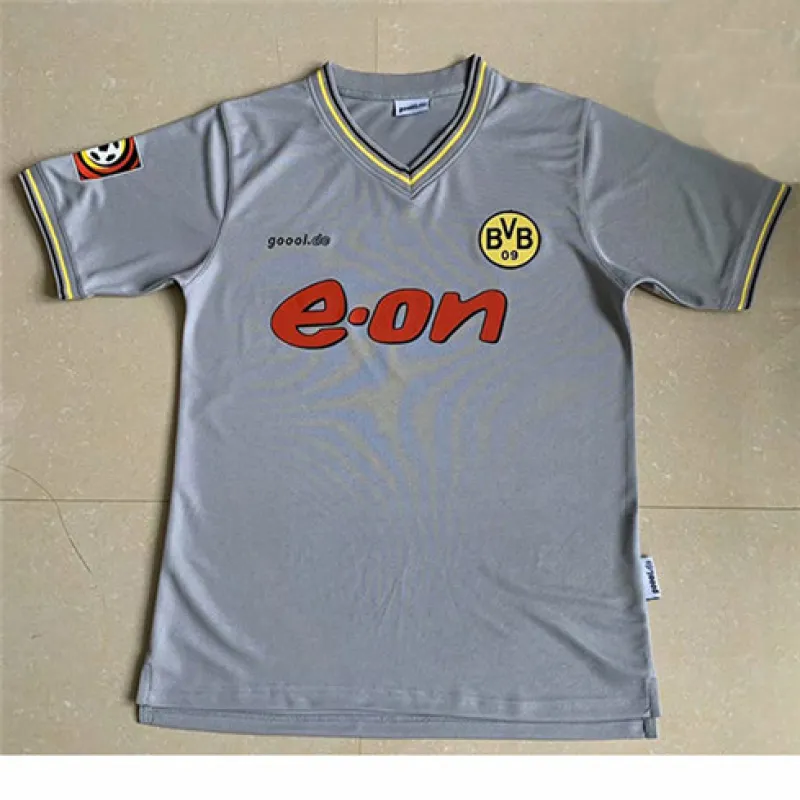 Borussia Dortmund 2000 Auswärts - Retro - Trikot, grau