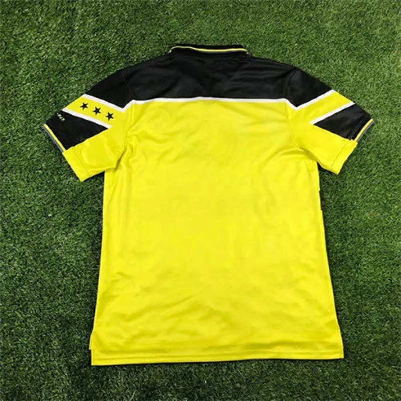 Borussia Dortmund maillot rétro de la Ligue des Champions 1997, jaune