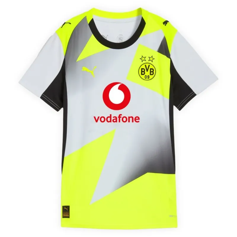 Maillot féminin extérieur Dortmund 2025/26 - Gris/Vert