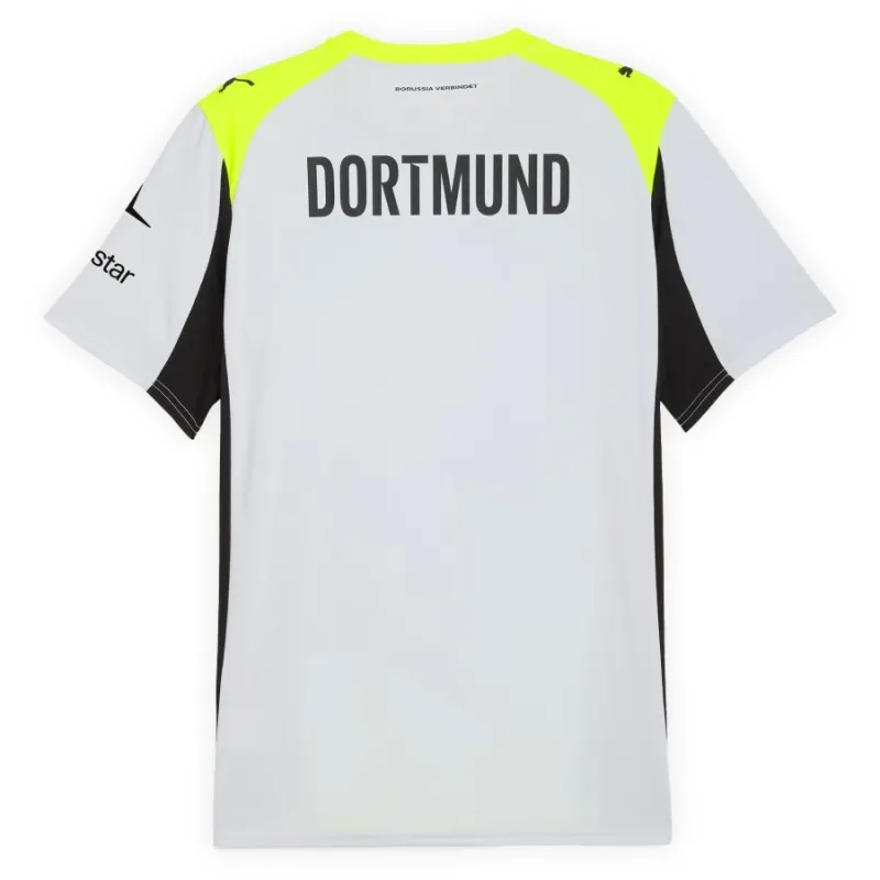 Maillot féminin extérieur Dortmund 2025/26 - Gris/Vert