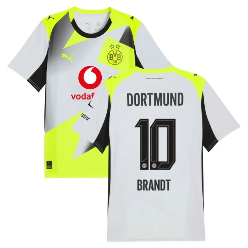 Dortmund BRANDT 2025/26 Away Jersey - Grey/Green