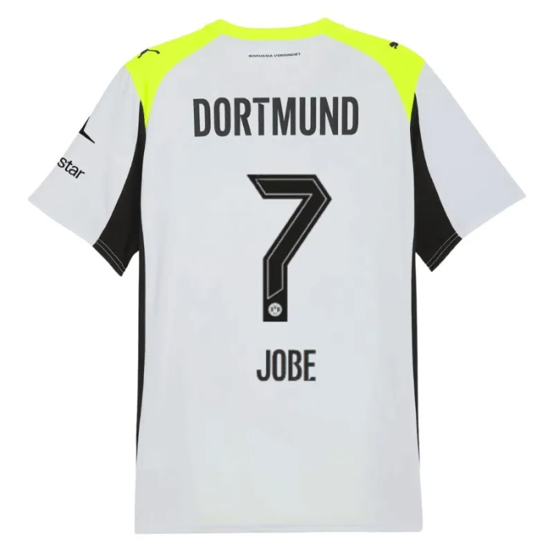 Dortmund JOBE 2025/26 Kids Away Kit - Grey/Green