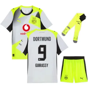 Dortmund GUIRASSY 2025/26 Kit bambino away - Grigio/Verde