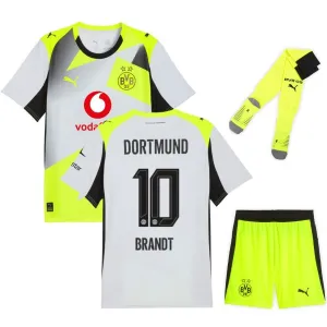 Dortmund BRANDT 2025/26 Kit bambino away - Grigio/Verde