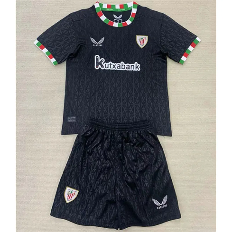 Athletic Bilbao Kids' Fourth Jersey + Shorts 2024/25 - Black