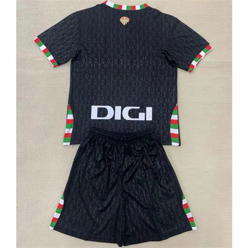 Athletic Bilbao Kids' Fourth Jersey + Shorts 2024/25 - Black