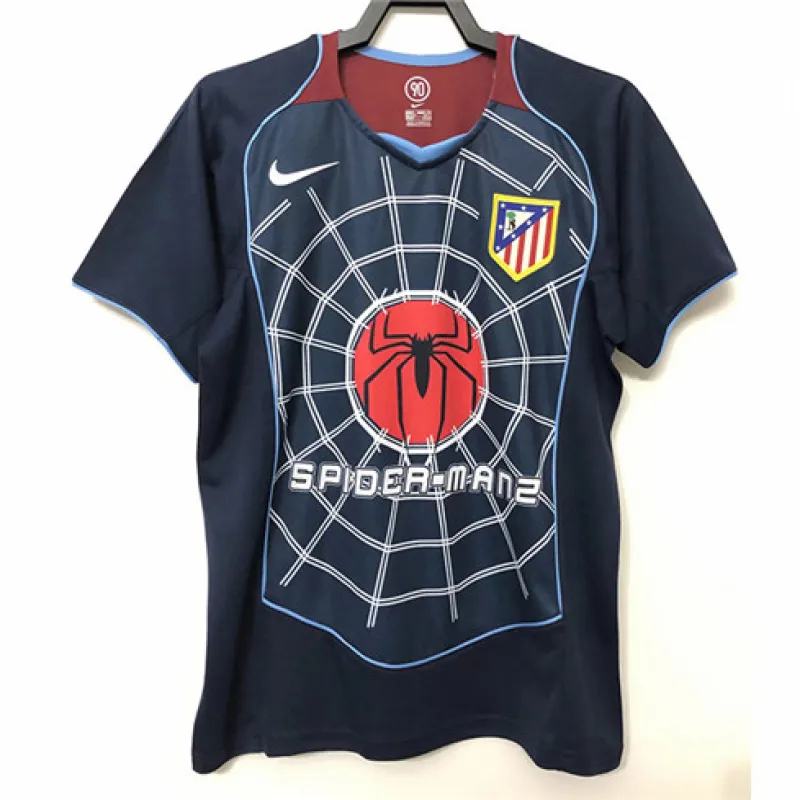 Camiseta retro de Atletico Madrid 2004/05 de visita - Azul