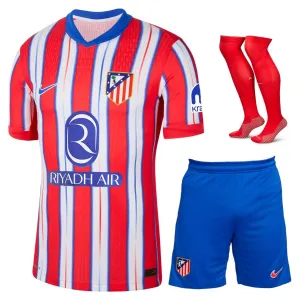 Conjunto de camisetas para niños de Atlético Madrid para los partidos de casa 2024/25 - Rojo/Blanco