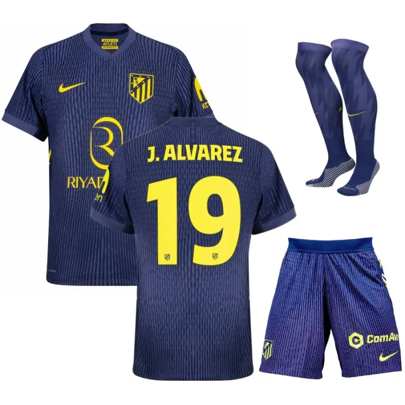 Álvarez Atlético Madrid 2025/26 Kids' Away Jersey Set - Blue