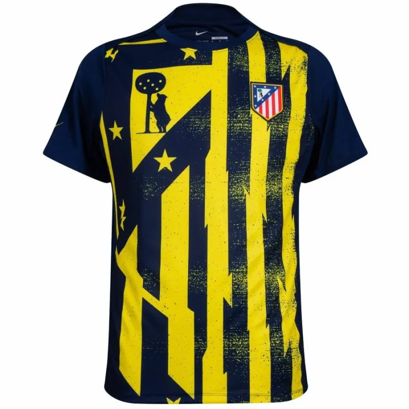 Atlético Madrid 2025/26 Pre-Match Jersey - Blue/Yellow