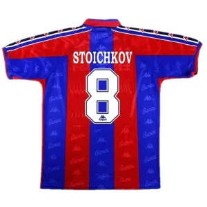 Barcelona STOICHKOV 1996/97 Retro Home Jersey - Red/Blue