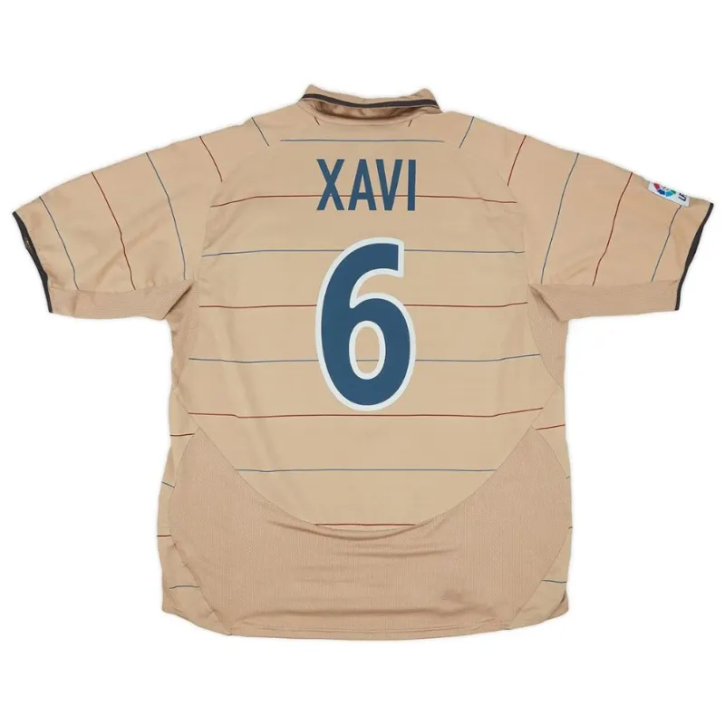 Barcellona XAVI 2003 2005 Maglia Fuori Casa Retro - Giallo