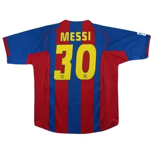 Barcelona MESSI 2004/05 Retro Home Jersey - Red/Blue