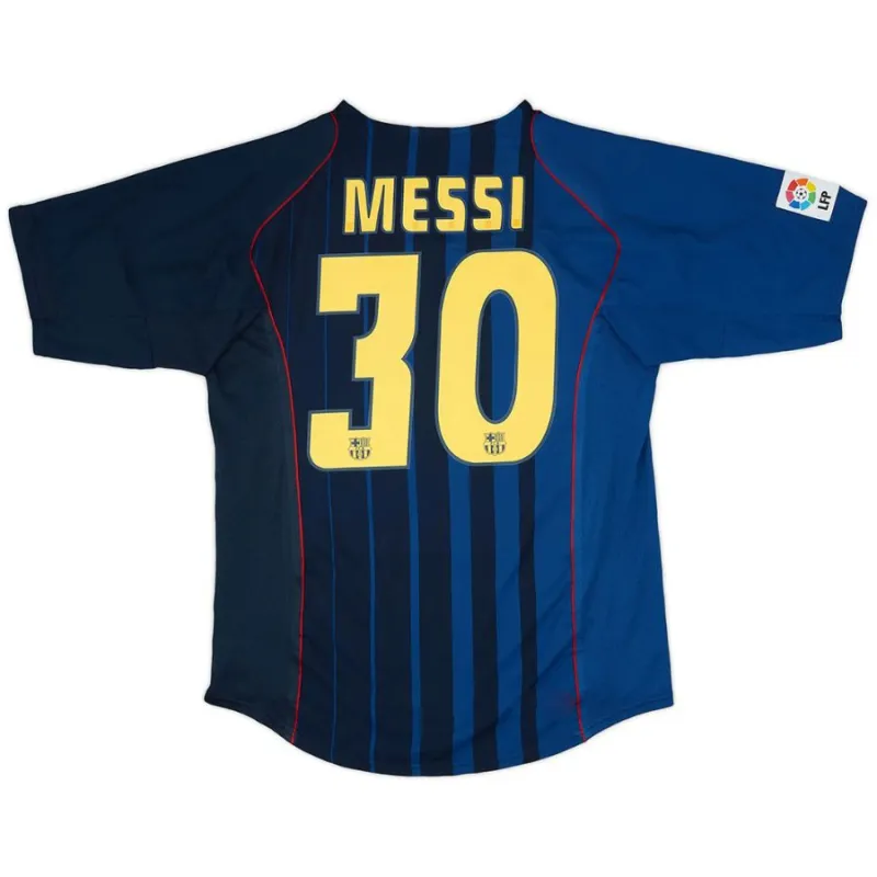 Barcelona MESSI 2004/05 Retro-Auswärtstrikot - Blau