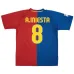 Barcelona A.INIESTA 2008/09 Retro Heimtrikot - Rot/Blau