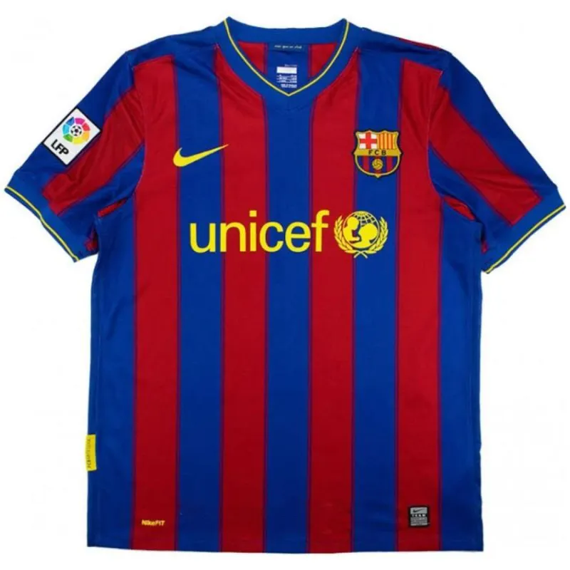 Maglia Casa Retrò A.INIESTA 2009/10 del Barcellona - Rosso/Blu